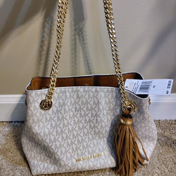 michael michael kors signature jet set chain shoulder bag